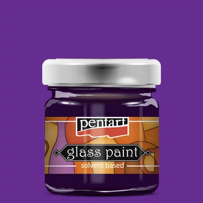 Vopsea de sticlă cu solvent Pentart, 30 ml - 25113 violet