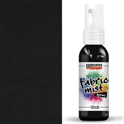 Pentart spray vopsea textil , 50 ml - negru