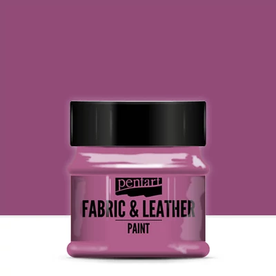 Vopsea pentru textile si piele Pentart, 50 ml - magenta