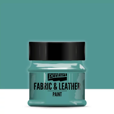 Vopsea pentru textile si piele Pentart, 50 ml - verde turcoaz