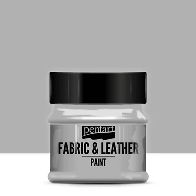 Vopsea textil și piele Pentart, 50 ml - argintiu (metalic)