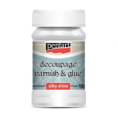 Lac adeziv Pentart decoupage, 100 ml - luciu de mătase