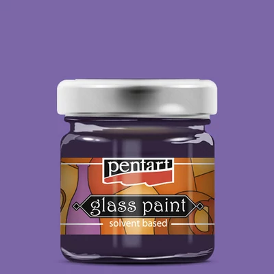 Vopsea de sticlă cu solvent Pentart, 30 ml - 781 violet