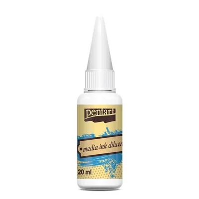 Cerneală pe bază de alcool Pentart, Media ink, cerneală lichidă, 20 ml - diluant