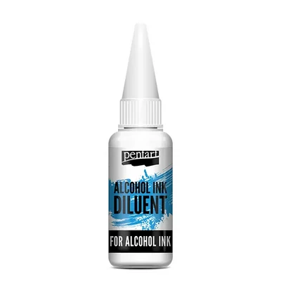 Cerneală pe bază de alcool Pentart, Media ink, cerneală lichidă, 20 ml - diluant