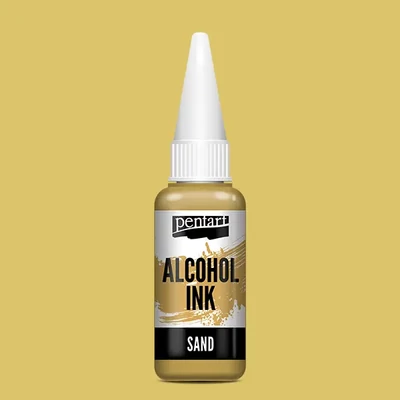 Cerneală pe bază de alcool Pentart, Media ink, cerneală lichidă, 20 ml - nisip