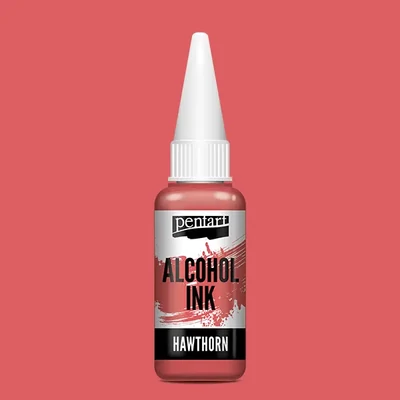 Cerneală pe bază de alcool Pentart, Media ink, cerneală lichidă, 20 ml - păducel