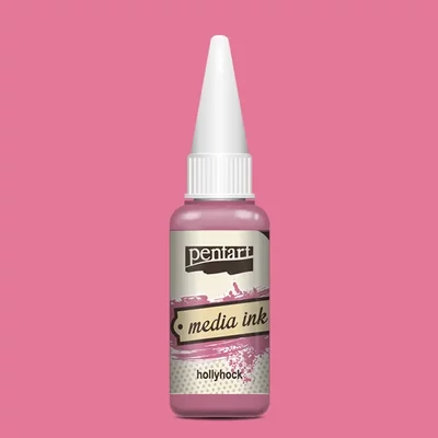 Cerneală pe bază de alcool Pentart, Media ink, cerneală lichidă, 20 ml - nalbă