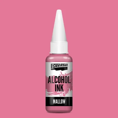 Cerneală pe bază de alcool Pentart, Media ink, cerneală lichidă, 20 ml - nalbă
