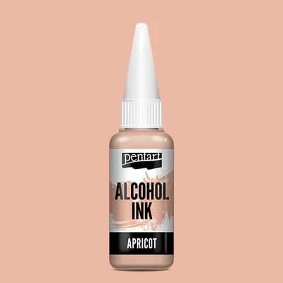 Cerneală pe bază de alcool Pentart, Media ink, cerneală lichidă, 20 ml - piersică