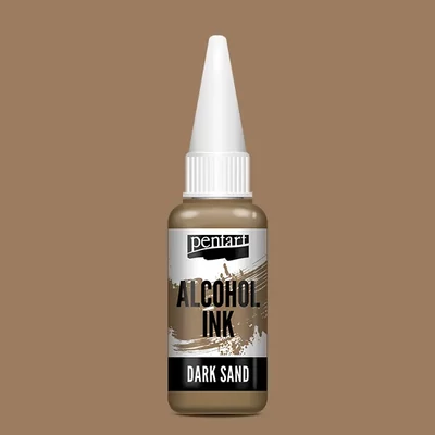 Cerneală pe bază de alcool Pentart, Media ink, cerneală lichidă, 20 ml - nisip negru