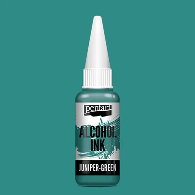 Cerneală pe bază de alcool Pentart, Media ink, cerneală lichidă, 20 ml - ienupăr