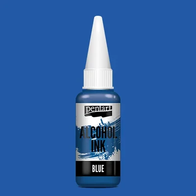 Cerneală pe bază de alcool Pentart, Media ink, cerneală lichidă, 20 ml - albastru