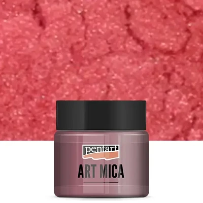Pentart Art Mica pudră pigmentată strălucitoare, 9 g - roz