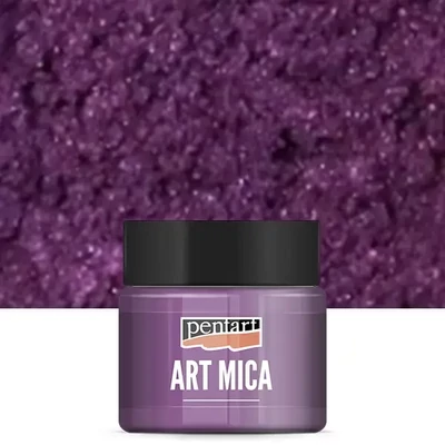 Pentart Art Mica pudră pigmentată strălucitoare, 9 g - violet