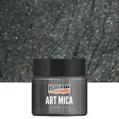 Pentart Art Mica pudră pigmentată strălucitoare, 9 g - antracit