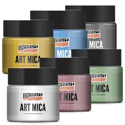 Pentart Art Mica pudră pigmentată strălucitoare, 9 g - în diverse culori