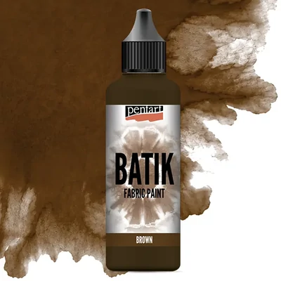 Vopsea pentru batik Pentart, vopsea pentru textile, 80 ml –maro