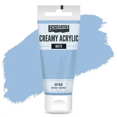 Vopsea cremoasă acrilică Pentart, mată , 60 ml - albastru intens