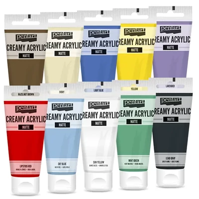 Vopsea cremoasă acrilică Pentart, mată , 60 ml - in diverse culori