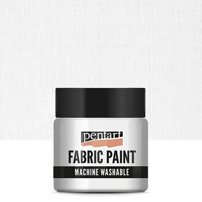 Vopsea textilă Pentart, 50 ml – alb