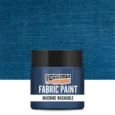 Vopsea textilă Pentart, 50 ml – albastru închis