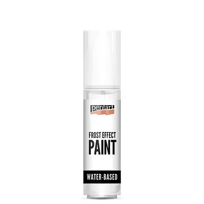 Vopsea satinată Pentart Frost Effect, 20 ml - alb