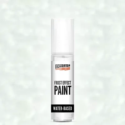 Vopsea satinată Pentart Frost Effect, 20 ml - alb