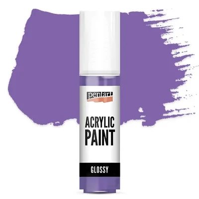 Vopsea acrilică lucioasă Pentart, 20 ml - culoarea violet