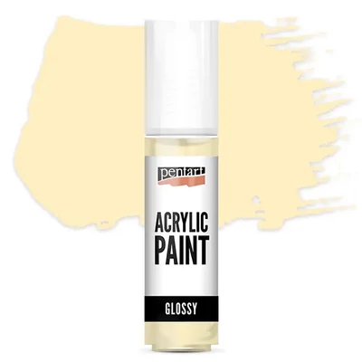 Vopsea acrilică lucioasă Pentart, 20 ml - bej