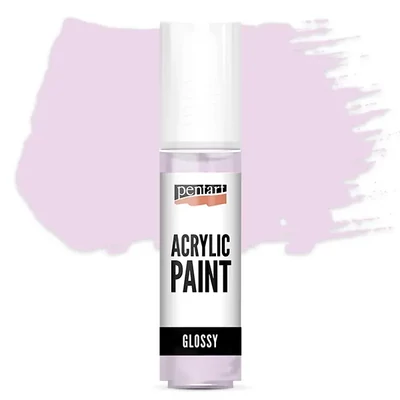 Vopsea acrilică lucioasă Pentart, 20 ml - violet pastel