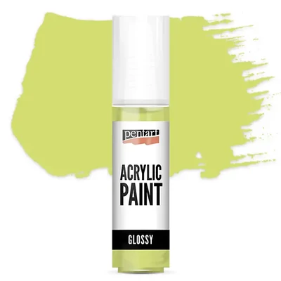 Vopsea acrilică lucioasă Pentart, 20 ml - verde lime