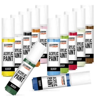 Vopsea acrilică lucioasă Pentart, 50 ml – în diverse culori