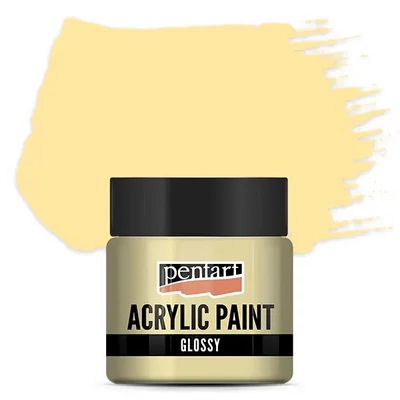 Vopsea acrilică lucioasă Pentart, 50 ml – cafea cu lapte