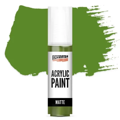 Vopsea acrilică Pentart mată, 20 ml - măslină
