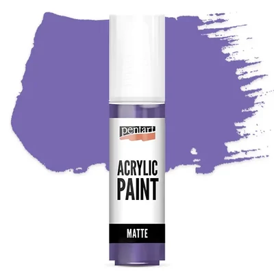 Vopsea acrilică Pentart mată, 20 ml - de culoarea florii de violetă