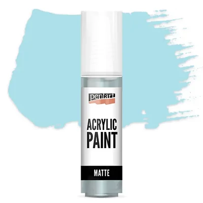 Vopsea acrilică Pentart mată, 20 ml - albastru gheață