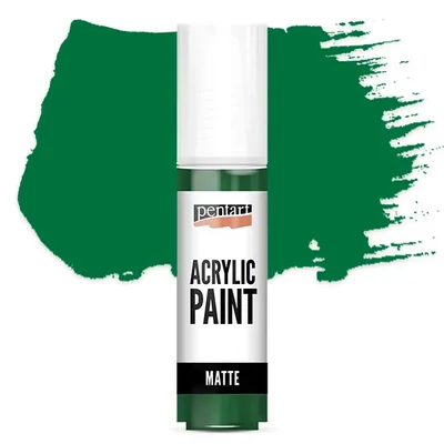 Vopsea acrilică Pentart mată, 20 ml - verde