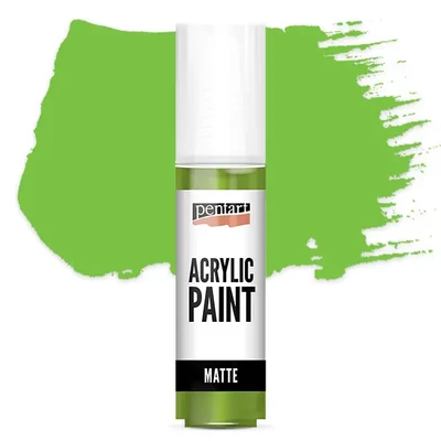 Vopsea acrilică Pentart mată, 20 ml - verde de măr