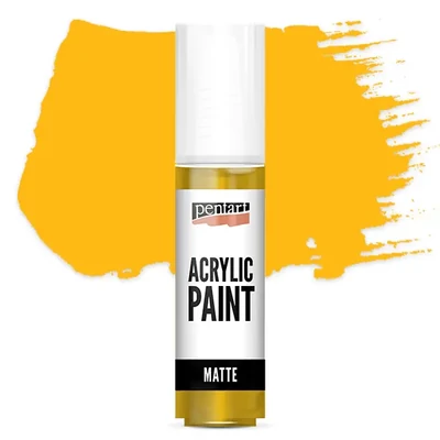 Vopsea acrilică Pentart mată, 20 ml - galben ca soarele