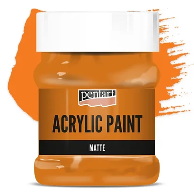Vopsea acrilică Pentart mată , 230 ml - portocala
