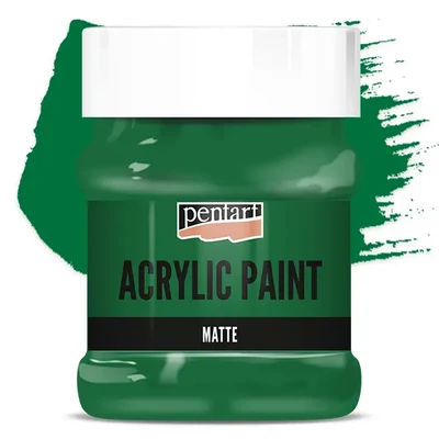 Vopsea acrilică Pentart mată , 230 ml - verde