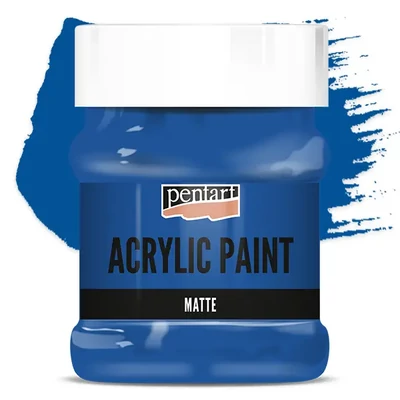 Vopsea acrilică Pentart mată , 230 ml - albastru