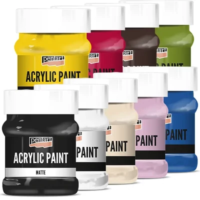 Vopsea acrilică Pentart mată , 230 ml - in diverse culori