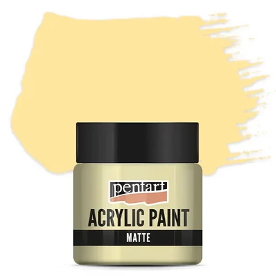 Vopsea acrilică Pentart mată , 50 ml - cafea cu lapte