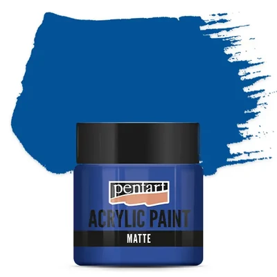 Vopsea acrilică Pentart mată , 50 ml - albastru
