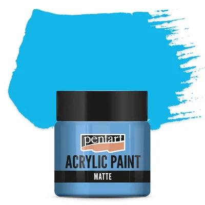 Vopsea acrilică Pentart mată , 50 ml - albastru deschis