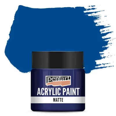 Vopsea acrilică Pentart mată , 50 ml - albastru inchis