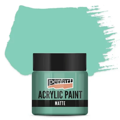 Vopsea acrilică Pentart mată , 50 ml - menta