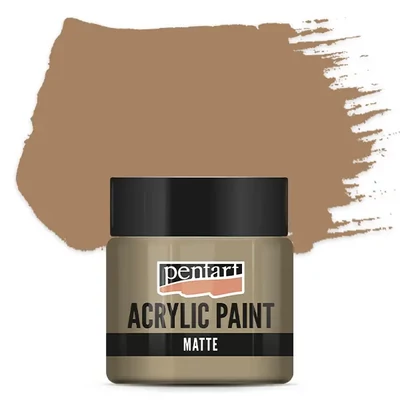 Vopsea acrilică Pentart mată , 50 ml - alun